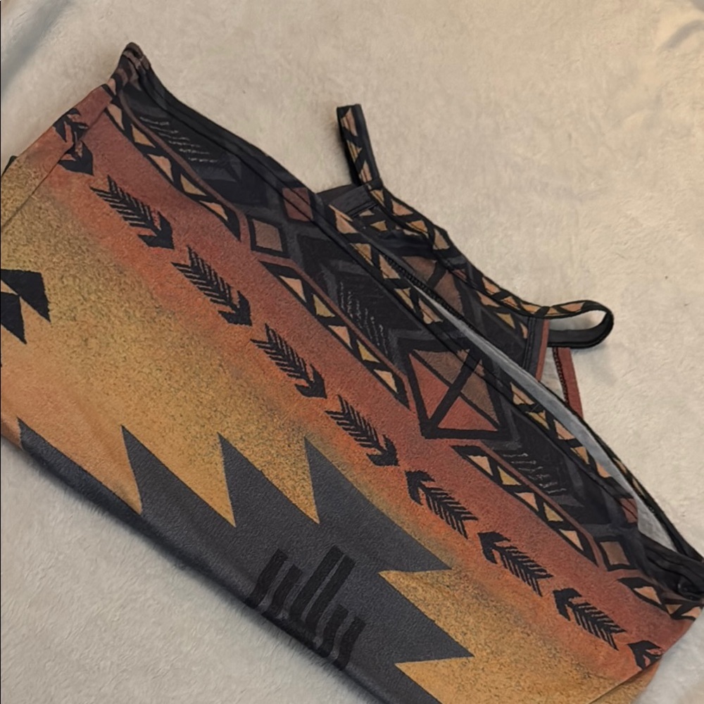 Aztec Print Halter Top - Multicolor - Picture 3 of 3